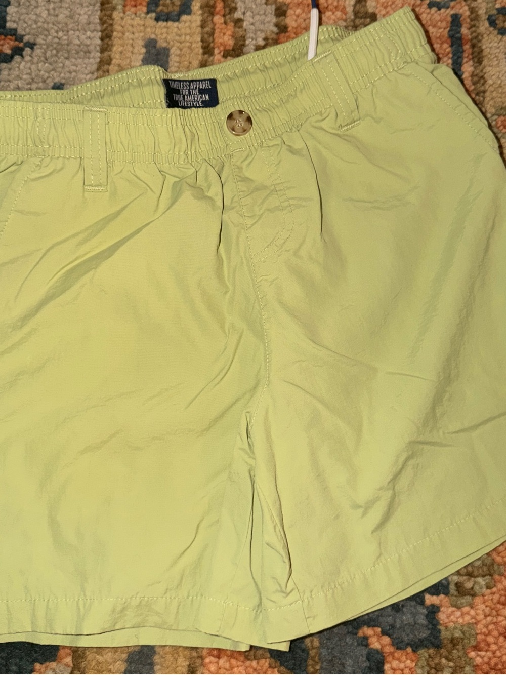 Properly Tied Boys Mallard Shorts in celery